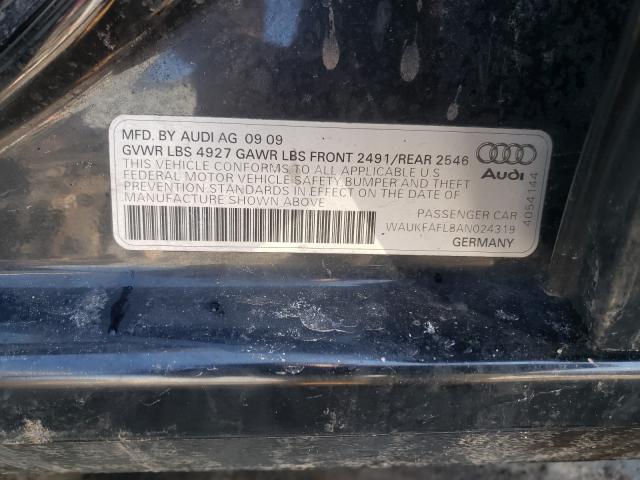 2010 AUDI A4 PRESTIG WAUKFAFL8AN024319