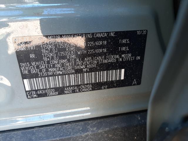 2021 TOYOTA RAV4 TRD O 2T3S1RFV9MW155094