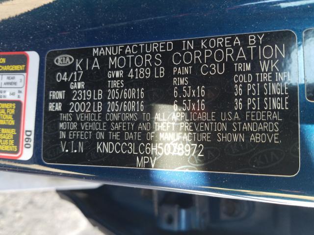 2017 KIA NIRO EX KNDCC3LC6H5078972