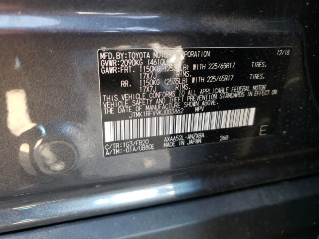 2019 TOYOTA RAV4 LE - JTMK1RFV9KJ003862