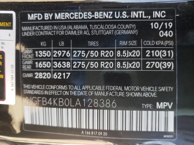 2020 MERCEDES-BENZ GLE 350 4M - 4JGFB4KB0LA128386