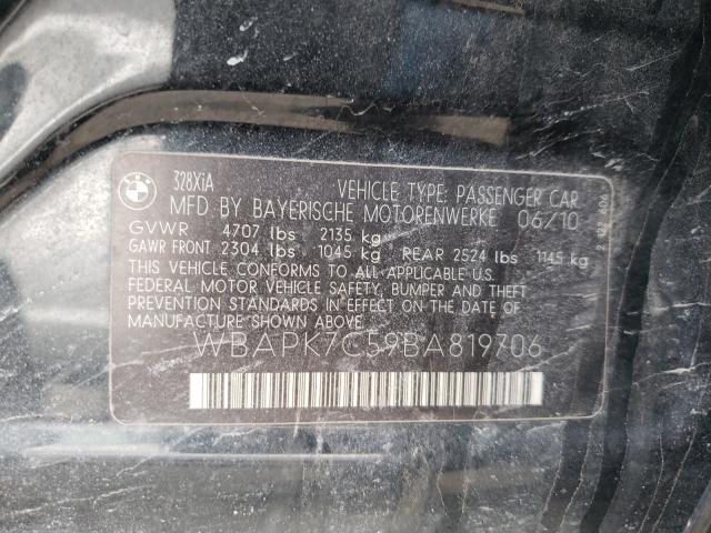 2011 BMW 328 XI WBAPK7C59BA819706