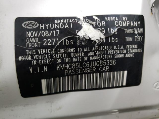 2018 HYUNDAI IONIQ LIMI KMHC85LC6JU065336