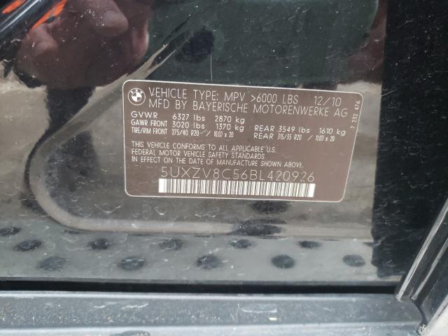 2011 BMW X5 XDRIVE5 5UXZV8C56BL420926