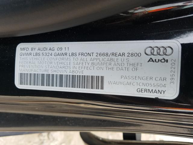 2012 AUDI A7 PREMIUM WAUYGAFC1CN055504