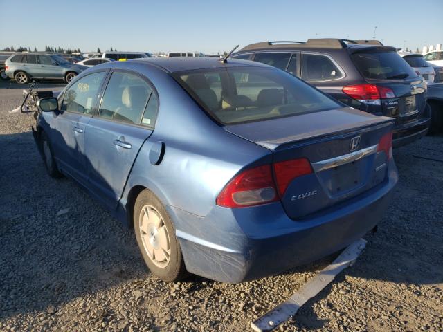 2010 HONDA CIVIC HYBR JHMFA3F2XAS007026