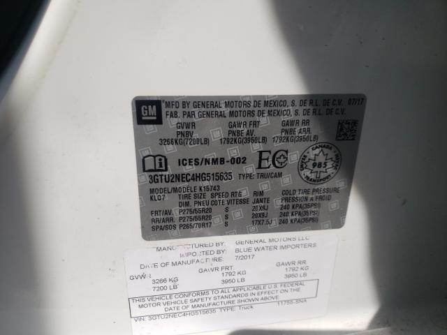 2017 GMC SIERRA K15 3GTU2NEC4HG515635