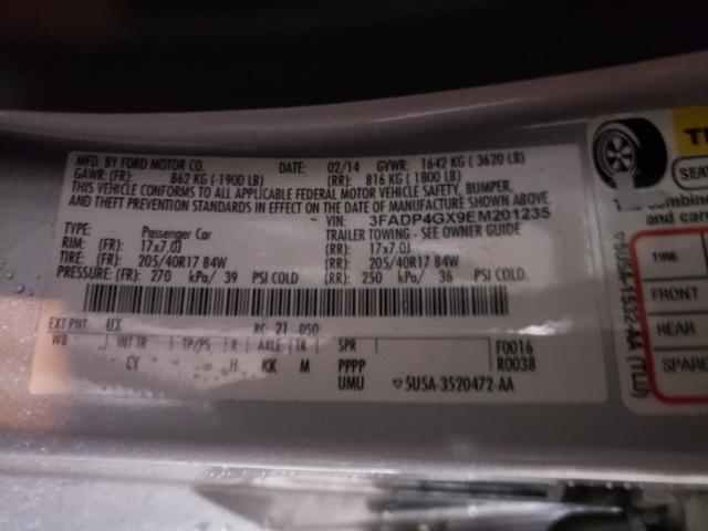 2014 FORD FIESTA ST 3FADP4GX9EM201235