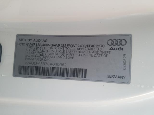 2012 AUDI A5 PREMIUM WAULFAFR7CA040062