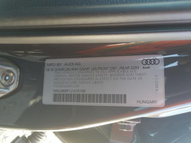 2018 AUDI A3 PREMIUM WAUJ8GFF1J1075199