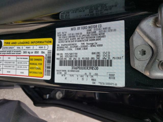 2014 FORD FUSION S H 3FA6P0UUXER398530