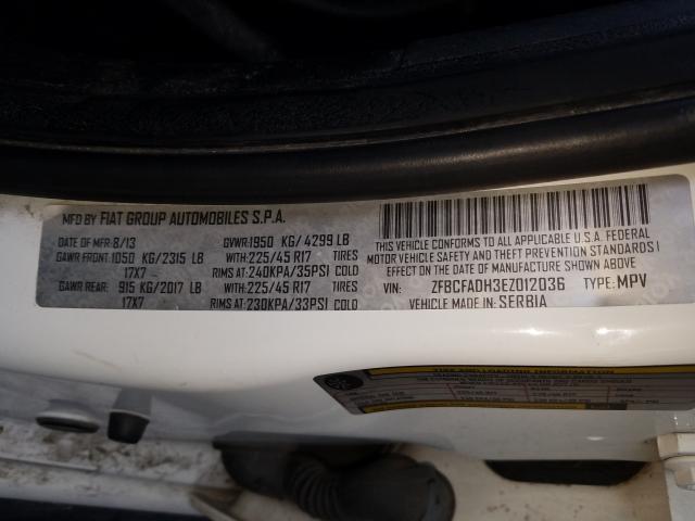 2014 FIAT 500L TREKK ZFBCFADH3EZ012036