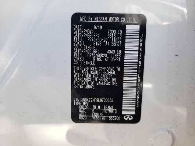 2020 INFINITI QX80 LUXE JN8AZ2NF9L9700655
