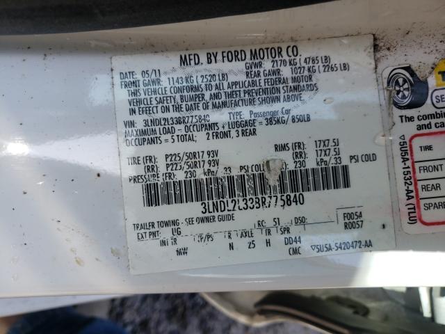2011 LINCOLN MKZ HYBRID 3LNDL2L33BR775840