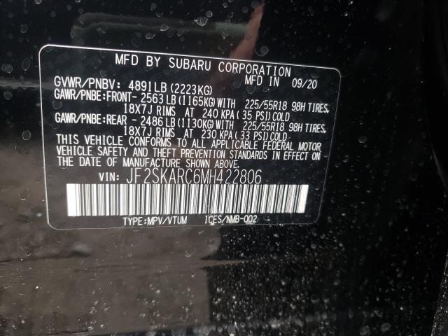 2021 SUBARU FORESTER S JF2SKARC6MH422806