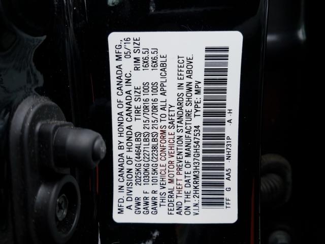 2016 HONDA CR-V 2HKRM3H37GH547534