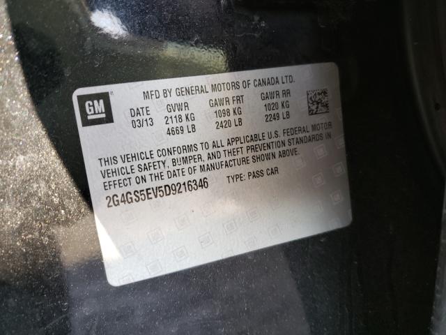 2013 BUICK REGAL PREM 2G4GS5EV5D9216346