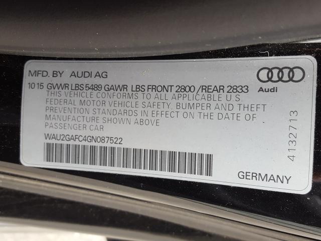 2016 AUDI A7 PRESTIG WAU2GAFC4GN087522