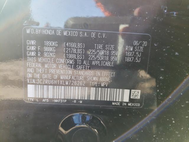 2020 HONDA HR-V SPORT 3CZRU6H1XLM726262
