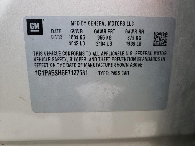 2014 CHEVROLET CRUZE LS 1G1PA5SH6E7127631