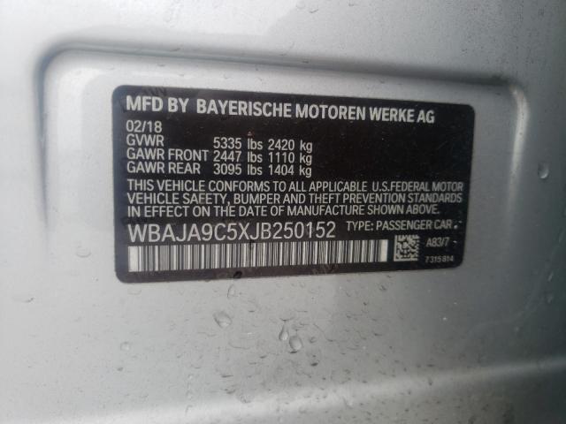 2018 BMW 530E WBAJA9C5XJB250152