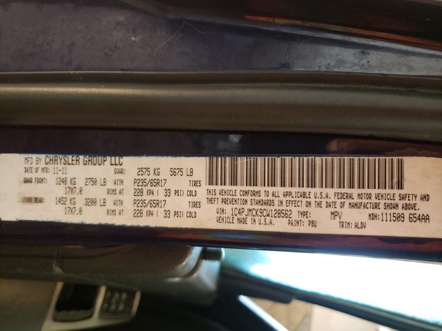 2012 JEEP LIBERTY LI 1C4PJMCK9CW128562