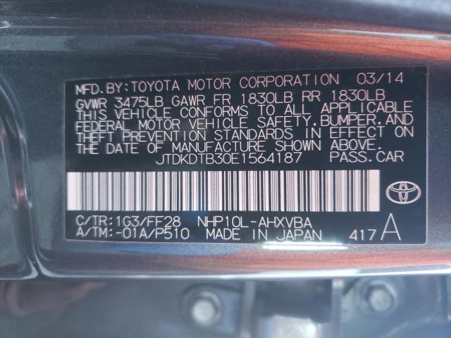 2014 TOYOTA PRIUS C - JTDKDTB30E1564187