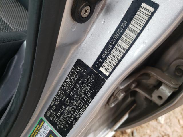 2011 KIA RIO BASE KNADH4A3XB6731994