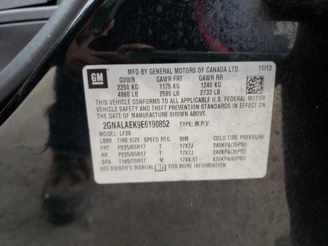 2014 CHEVROLET EQUINOX LS 2GNALAEK9E6190852