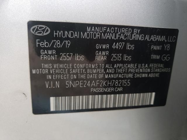 2019 HYUNDAI SONATA SE - 5NPE24AF2KH782155