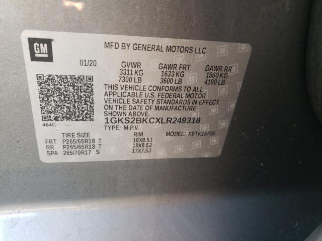 2020 GMC YUKON SLT 1GKS2BKCXLR249318