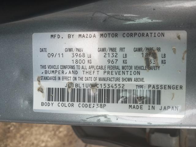 2012 MAZDA 3 I JM1BL1UG6C1534552