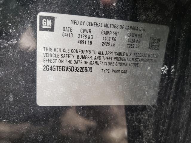 2013 BUICK REGAL PREM 2G4GT5GV5D9225803