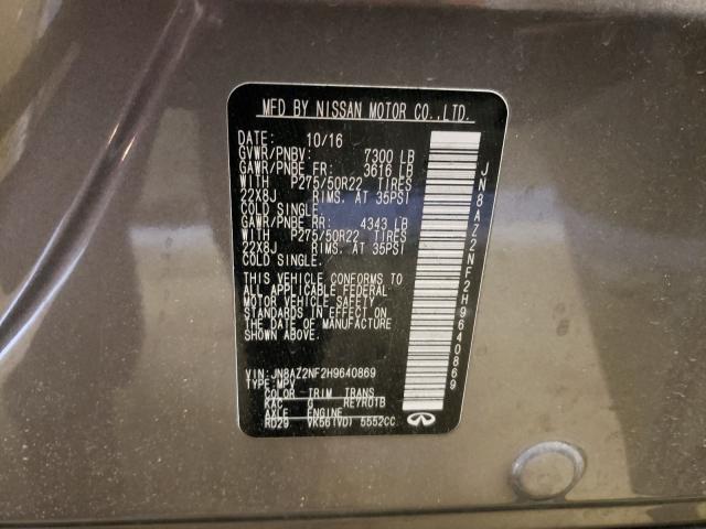 2017 INFINITI QX80 BASE JN8AZ2NF2H9640869
