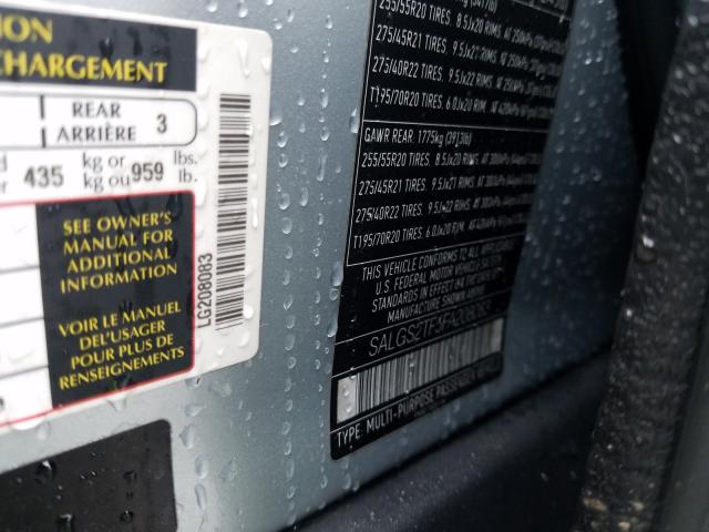 2015 LAND ROVER RANGE ROVE SALGS2TF5FA208083
