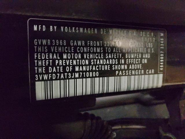 2018 VOLKSWAGEN BEETLE S 3VWFD7AT3JM710800