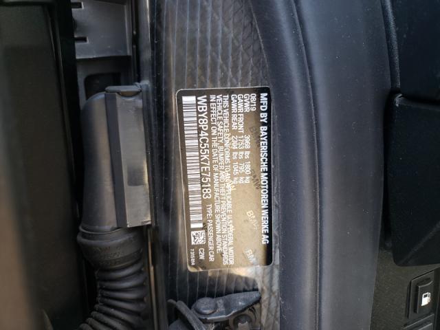 2019 BMW I3 REX WBY8P4C55K7E75183