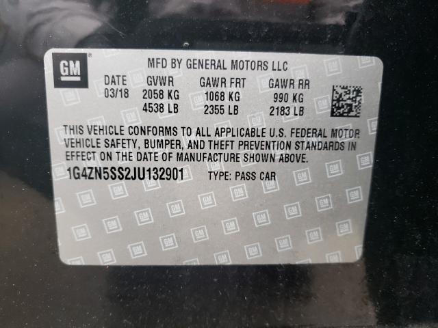 2018 BUICK LACROSSE P 1G4ZN5SS2JU132901
