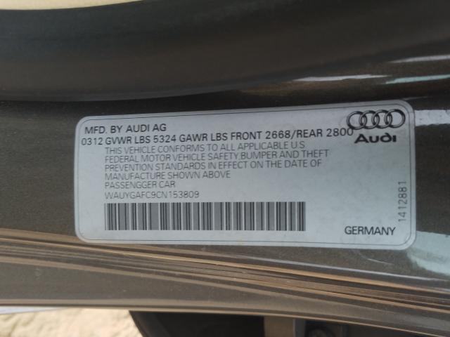 2012 AUDI A7 PREMIUM WAUYGAFC9CN153809