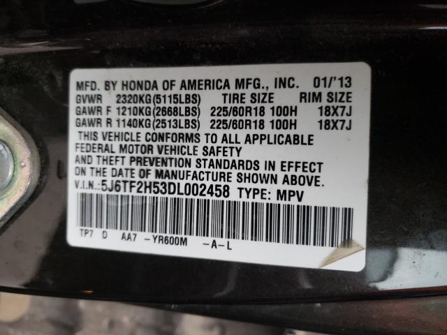 2013 HONDA CROSSTOUR 5J6TF2H53DL002458