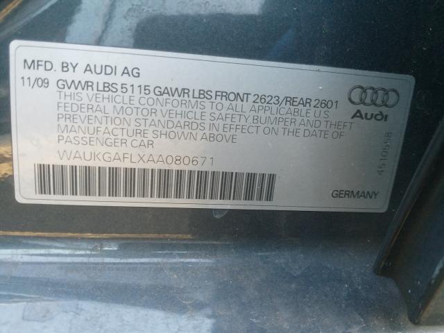 2010 AUDI S4 PRESTIG - WAUKGAFLXAA080671