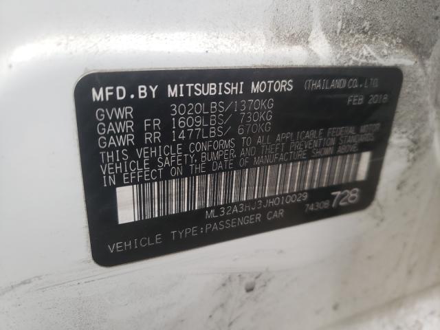 2018 MITSUBISHI MIRAGE ES ML32A3HJ3JH010029