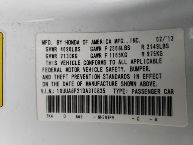 2013 ACURA TL 19UUA8F21DA010835