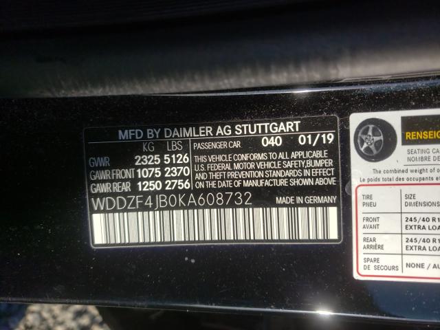 2019 MERCEDES-BENZ E 300 - WDDZF4JB0KA608732