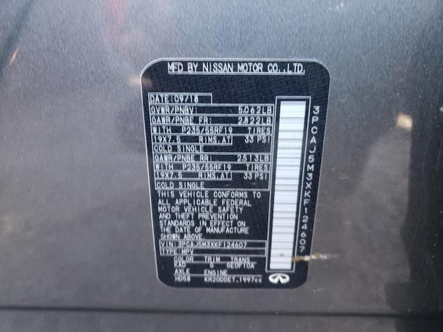 2019 INFINITI QX50 ESSEN 3PCAJ5M3XKF124607