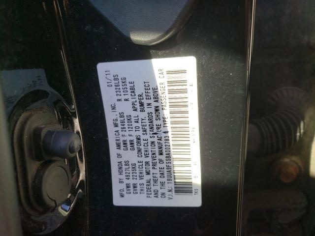 2011 ACURA TL 19UUA9F55BA002783