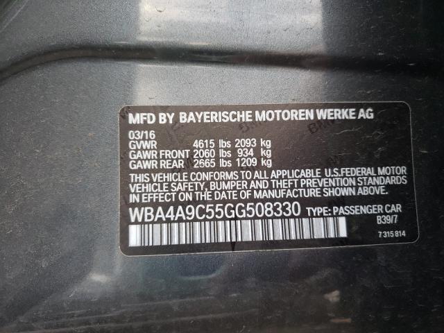 2016 BMW 428 I GRAN WBA4A9C55GG508330