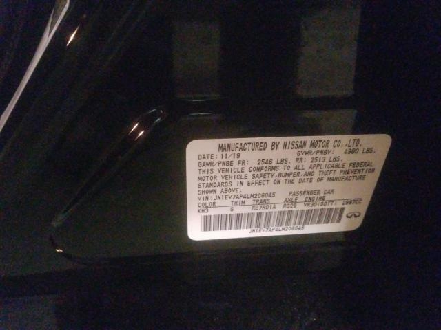 2020 INFINITI Q50 PURE JN1EV7AP4LM206045