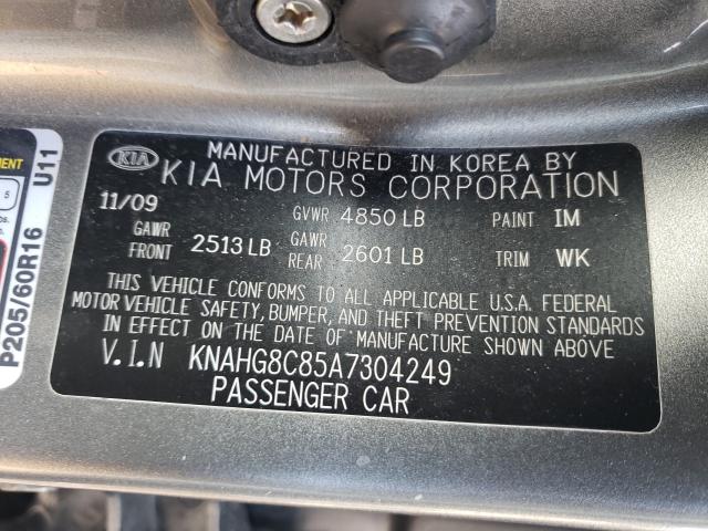2010 KIA RONDO LX KNAHG8C85A7304249