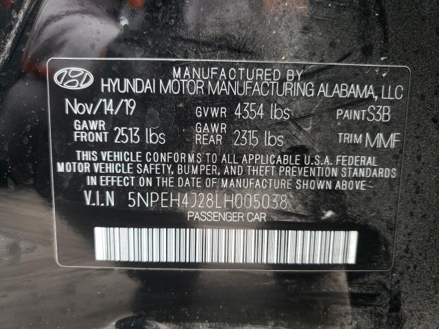 2020 HYUNDAI SONATA LIM 5NPEH4J28LH005038